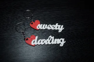 Valentine keychain