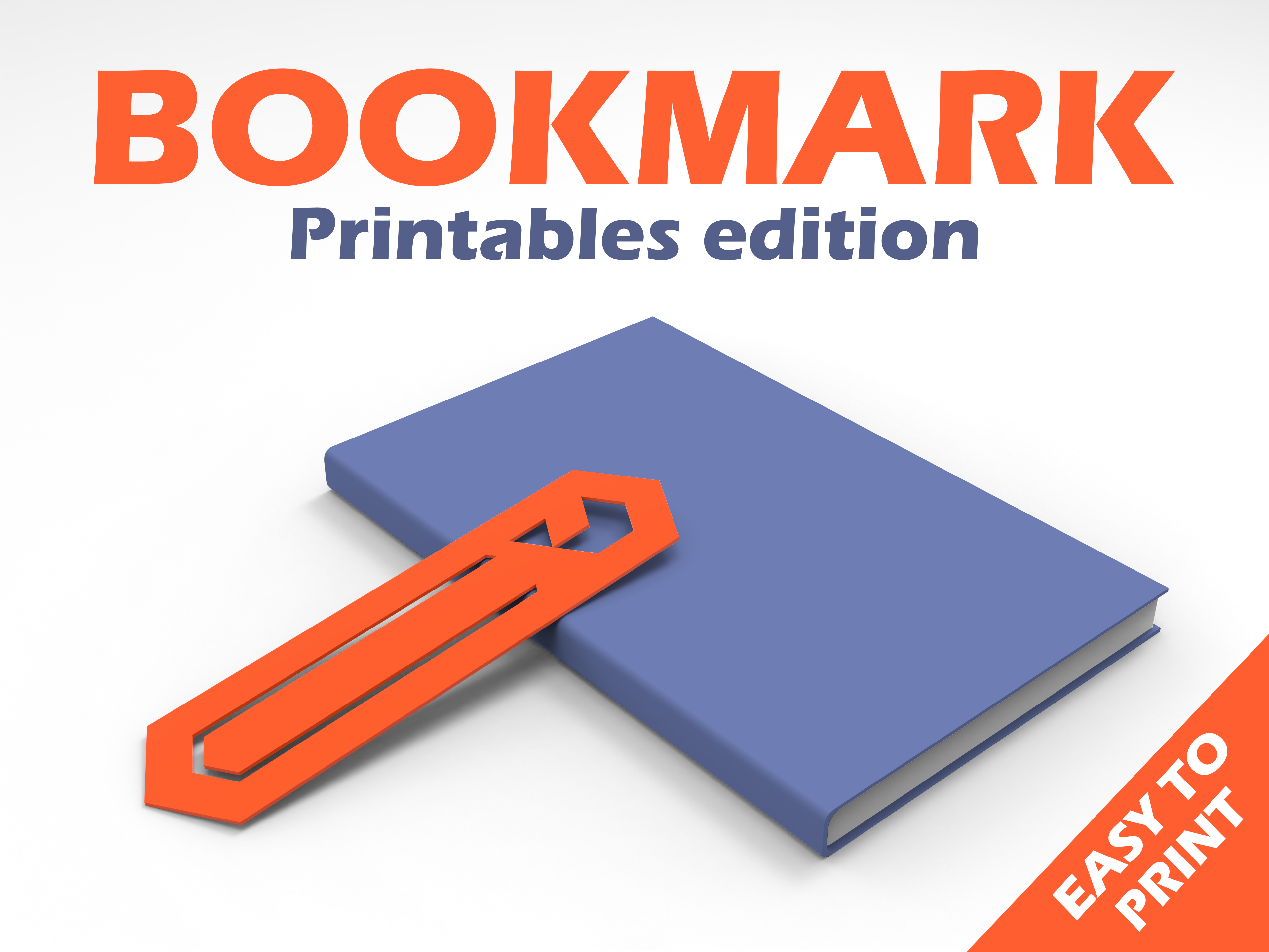 PRINTABLES BOOKMARK  - BOOKMARKED - (Printables merch)