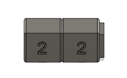 Miniatura 2 do modelo 3D Number blocks.