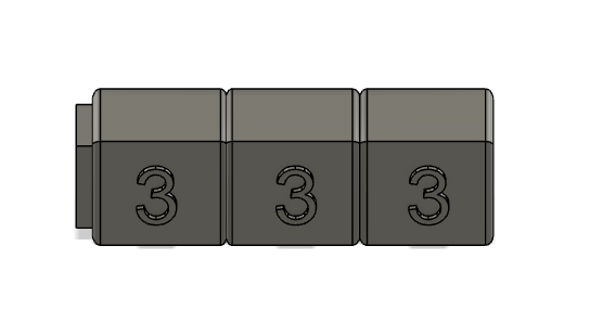 Miniatura 3 do modelo 3D Number blocks.