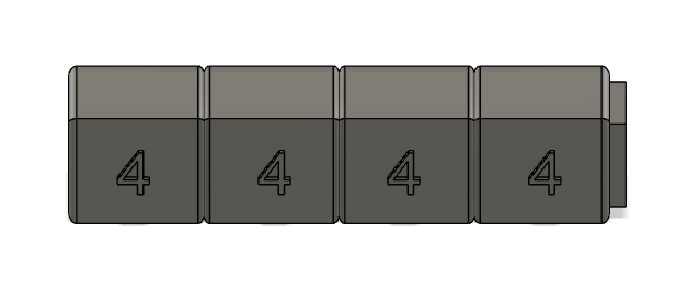 Miniatura 4 do modelo 3D Number blocks.