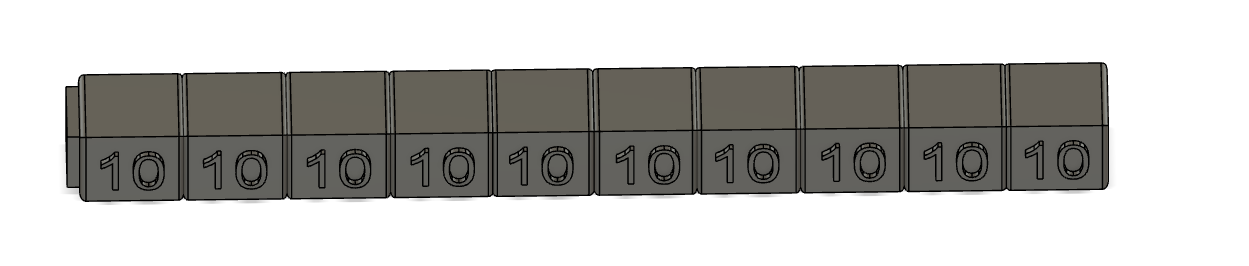 Miniatura 10 do modelo 3D Number blocks.