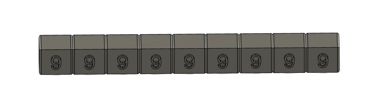 Miniatura 9 do modelo 3D Number blocks.