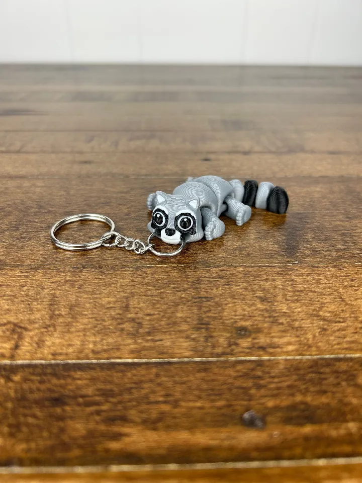 Raccoon Keychain V2 by Built_Over_Bot | Download free STL model ...