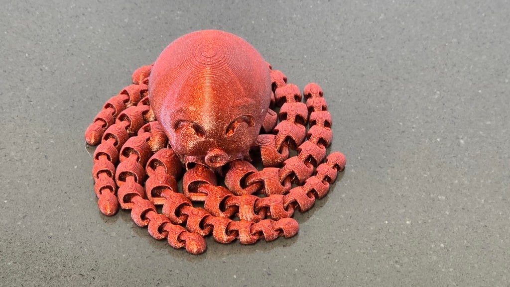 Miniatura 2 do modelo 3D Cute Octopus - version 3