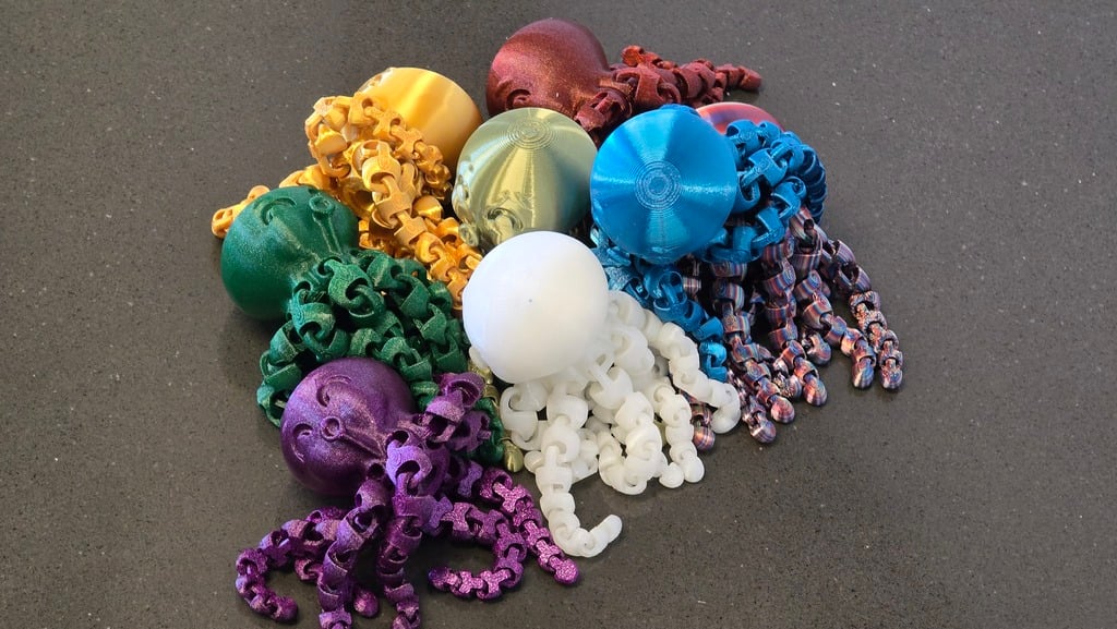 Miniatura 6 do modelo 3D Cute Octopus - version 3