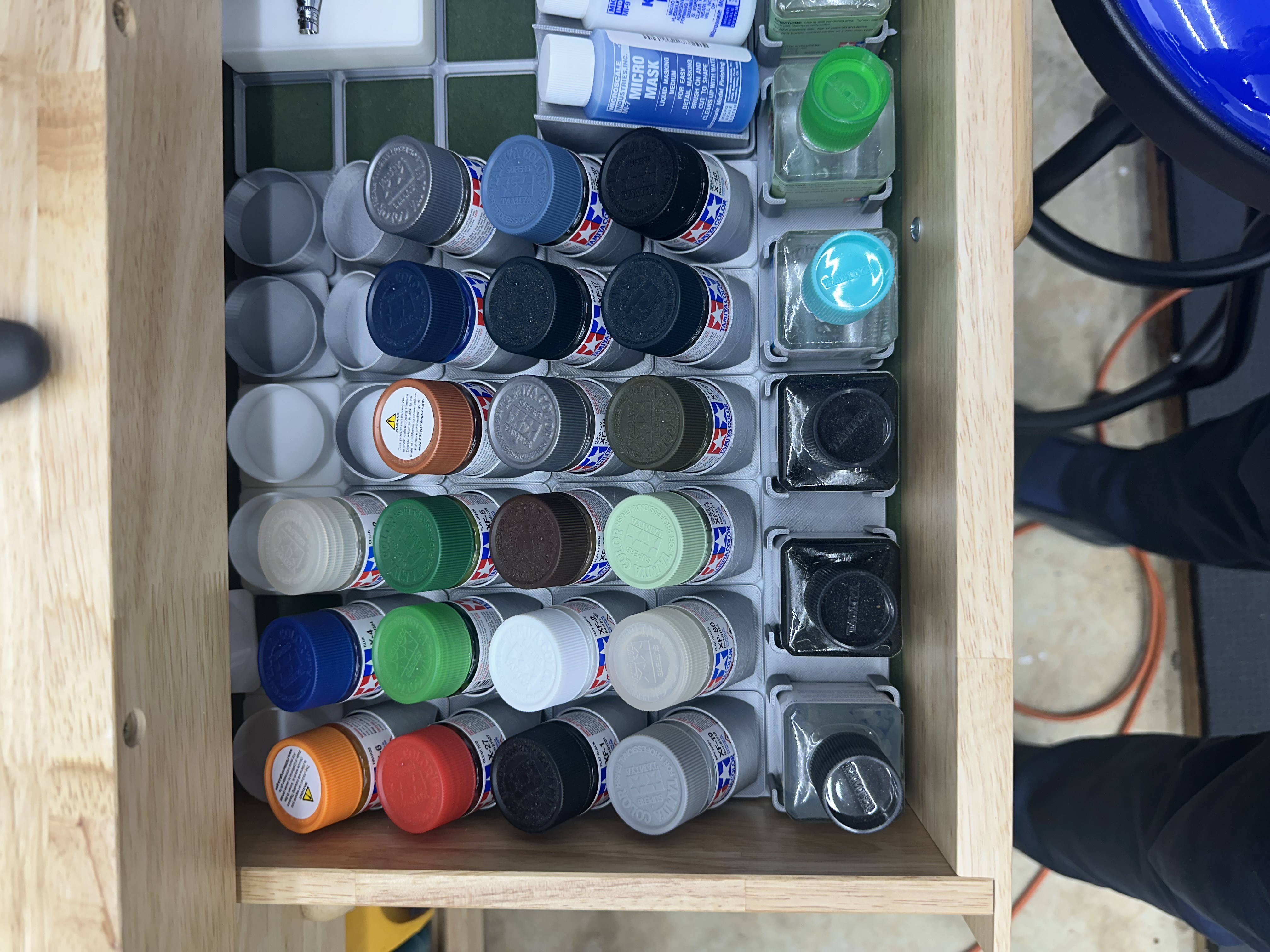 Gridfinity Tamiya Paint Acrylic Mini Bottle Holder (Mr. Hobby)