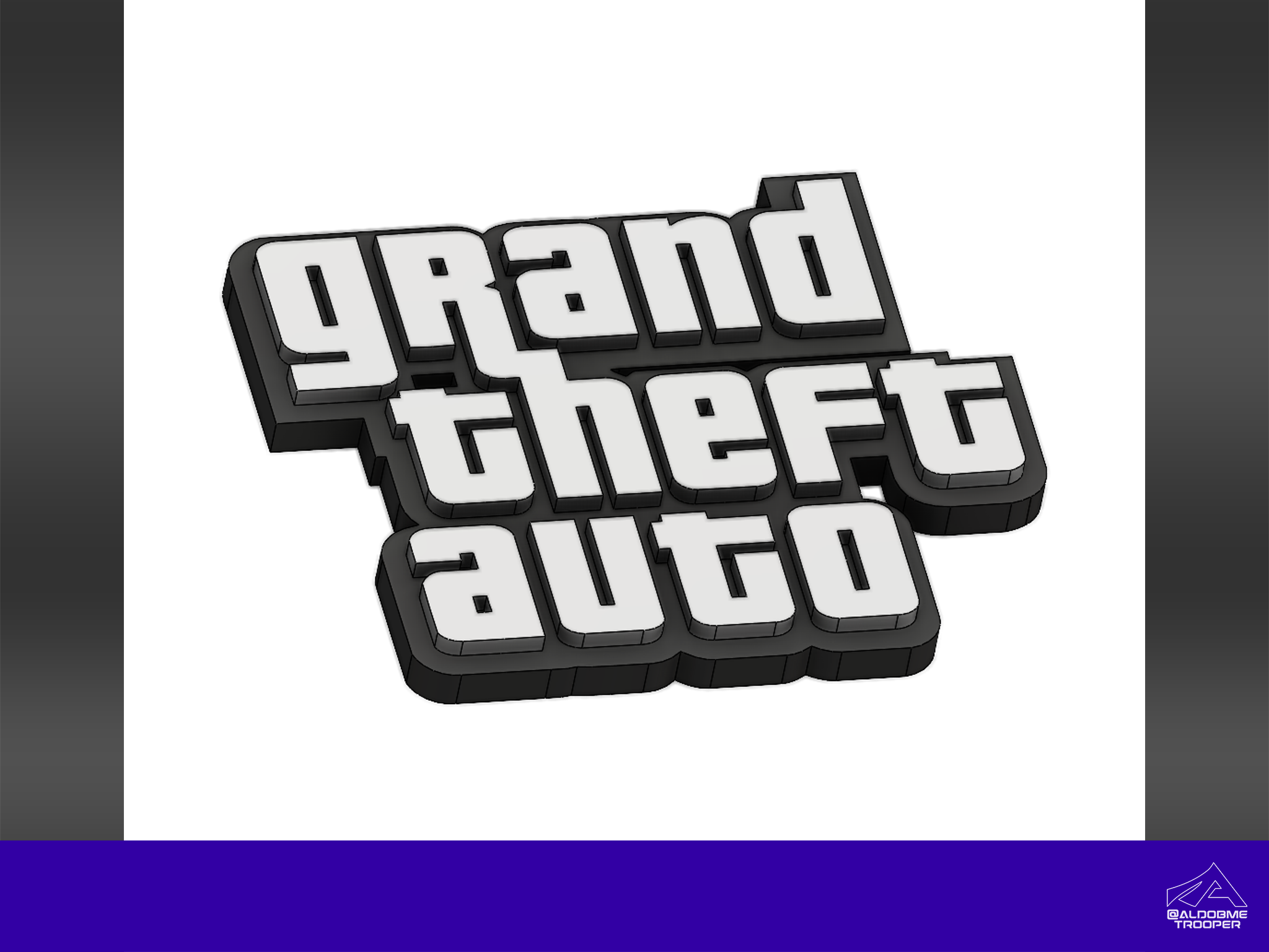 Grand Theft Auto 3D logo