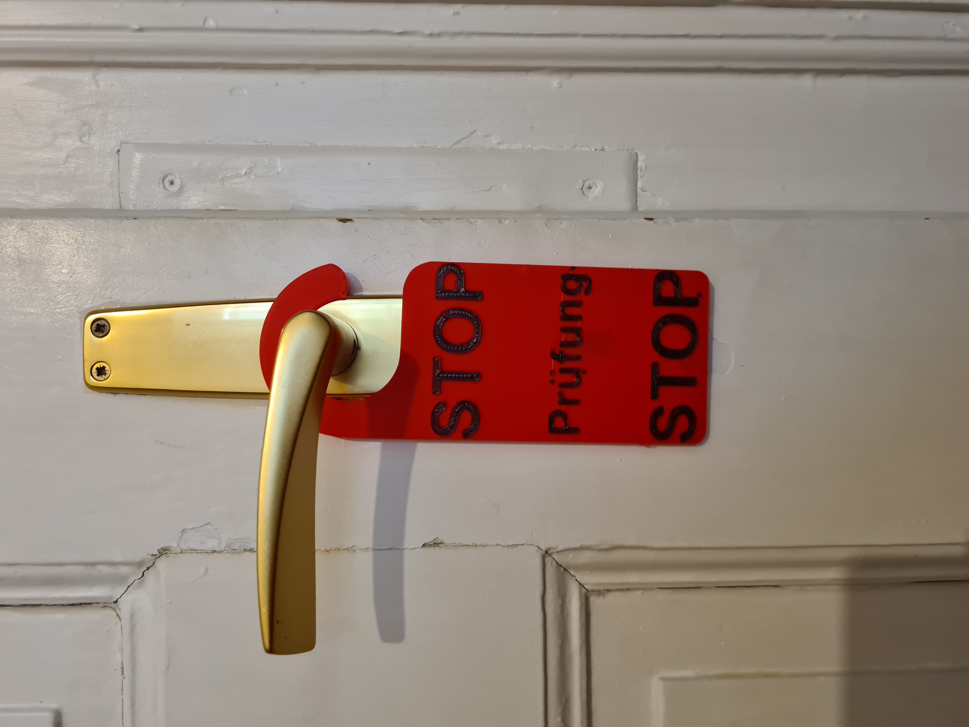 Prüfung Stop Schild für Studenten, Schüler, Schulen