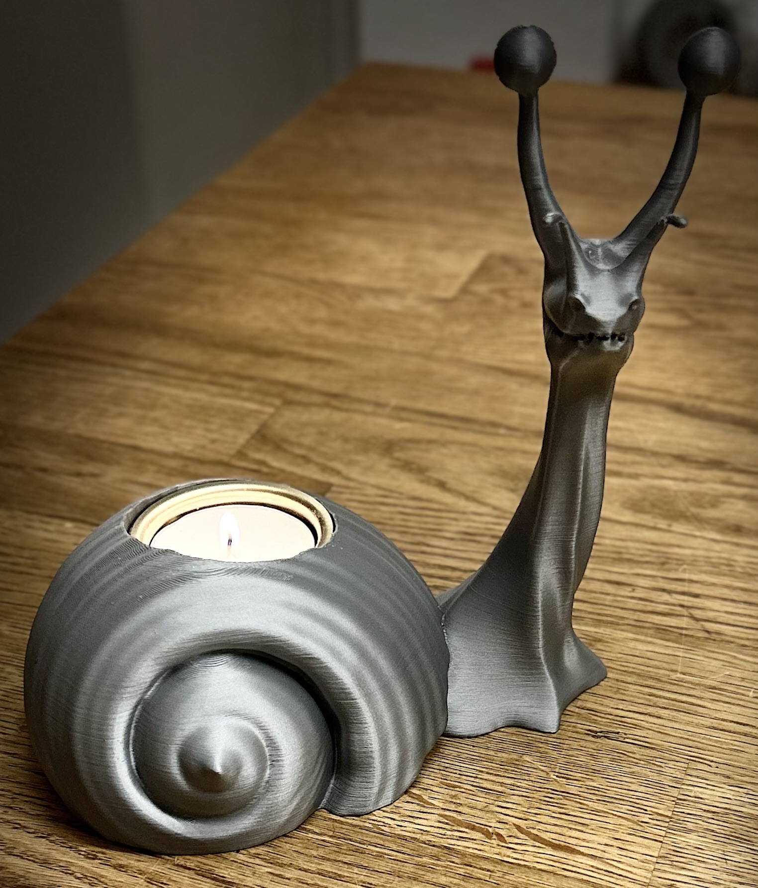 Teelichthalter Modell Schnecke