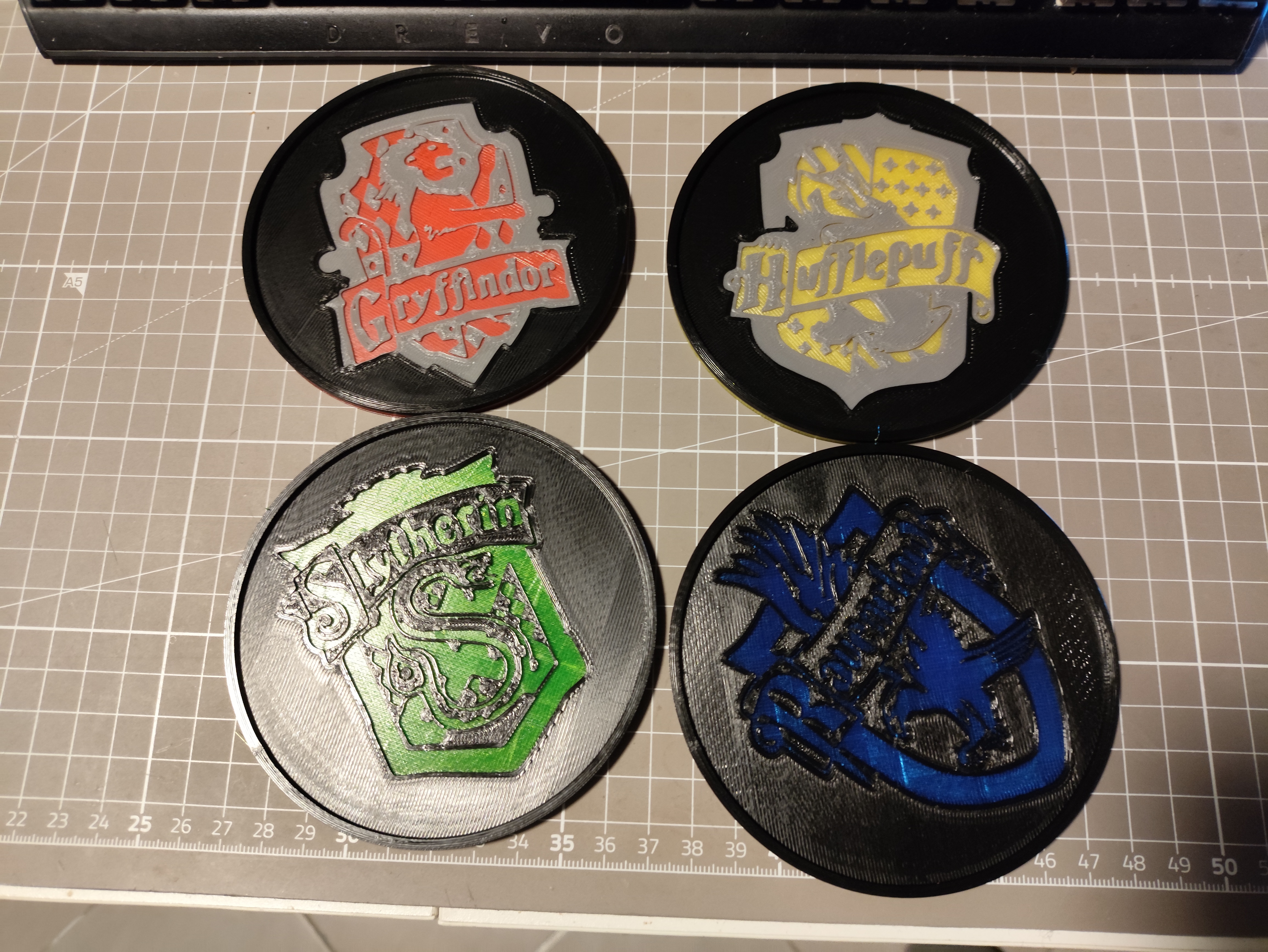 House Coasters Set Harry Potter