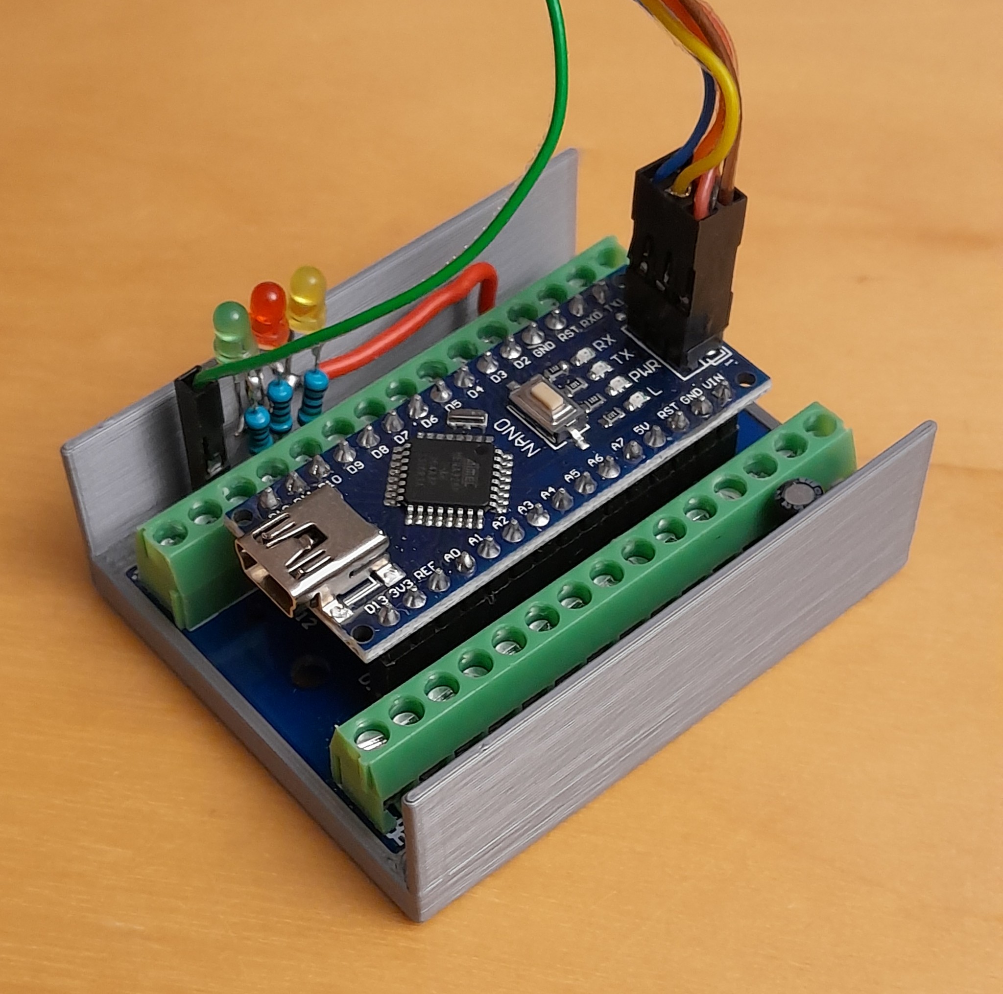 Arduino Nano Bumper with added protection (for screw terminal "shield")