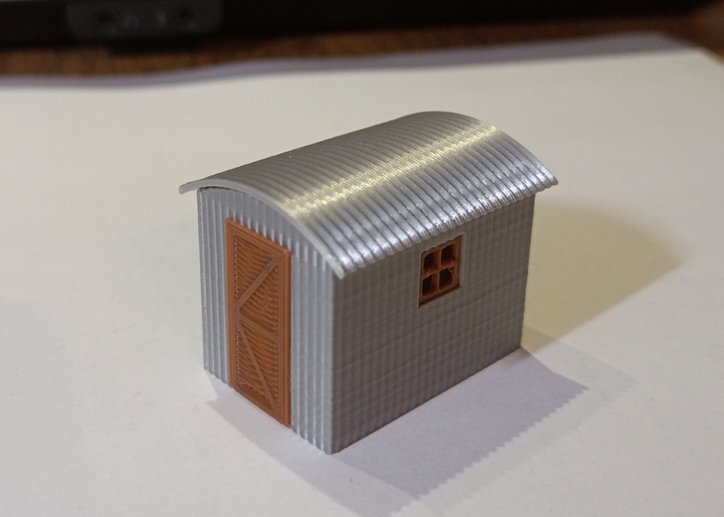 Kleine Wellblechhütte in H0 / 1:87