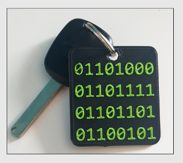 4 Keychain with binary ASCII code — thumbnail 2
