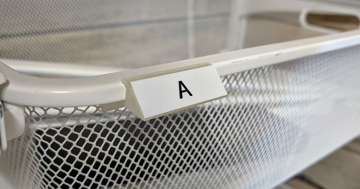 Basket Label Holder by agryson Download free STL model