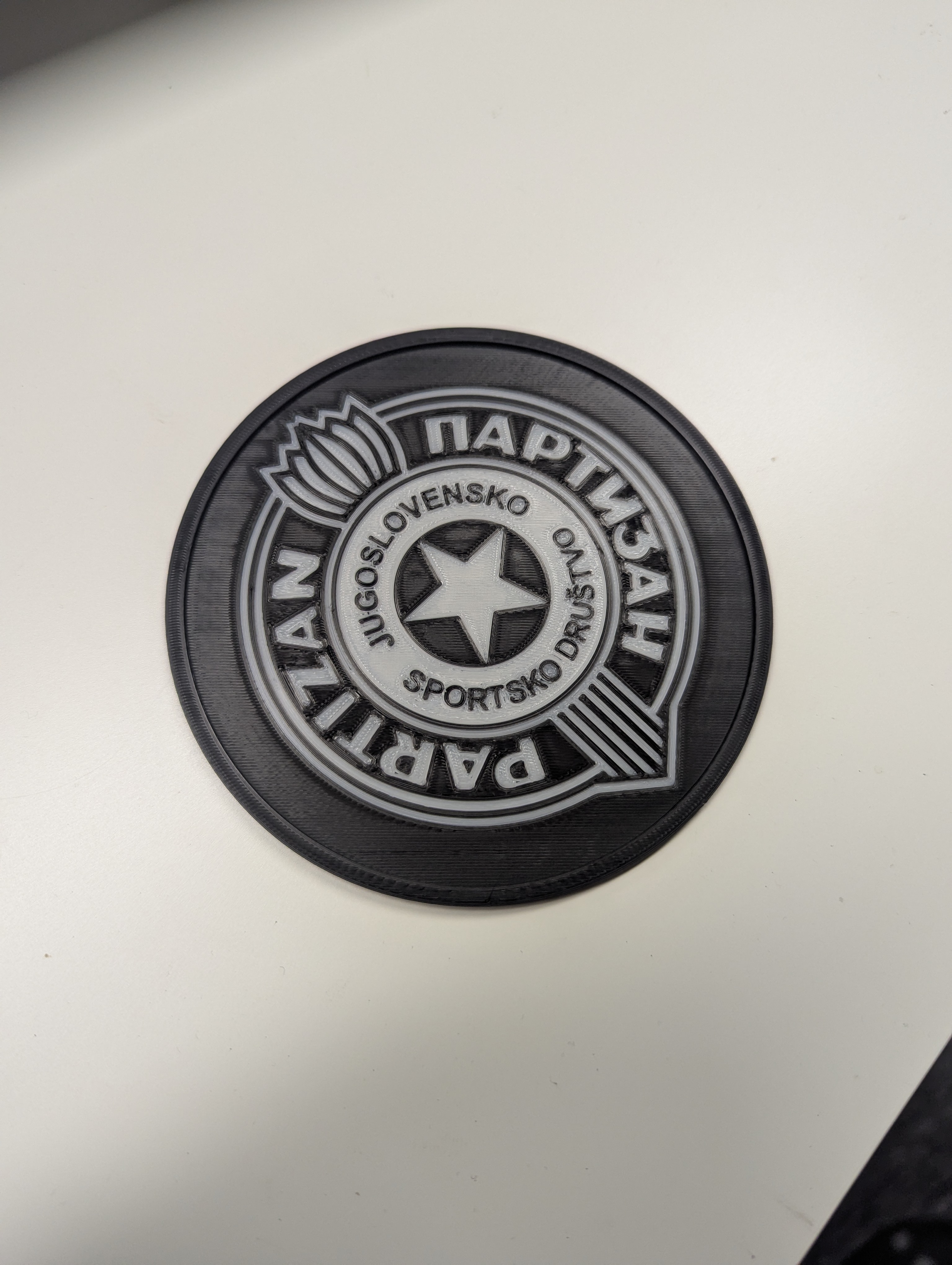 Multi-color Partizan coaster