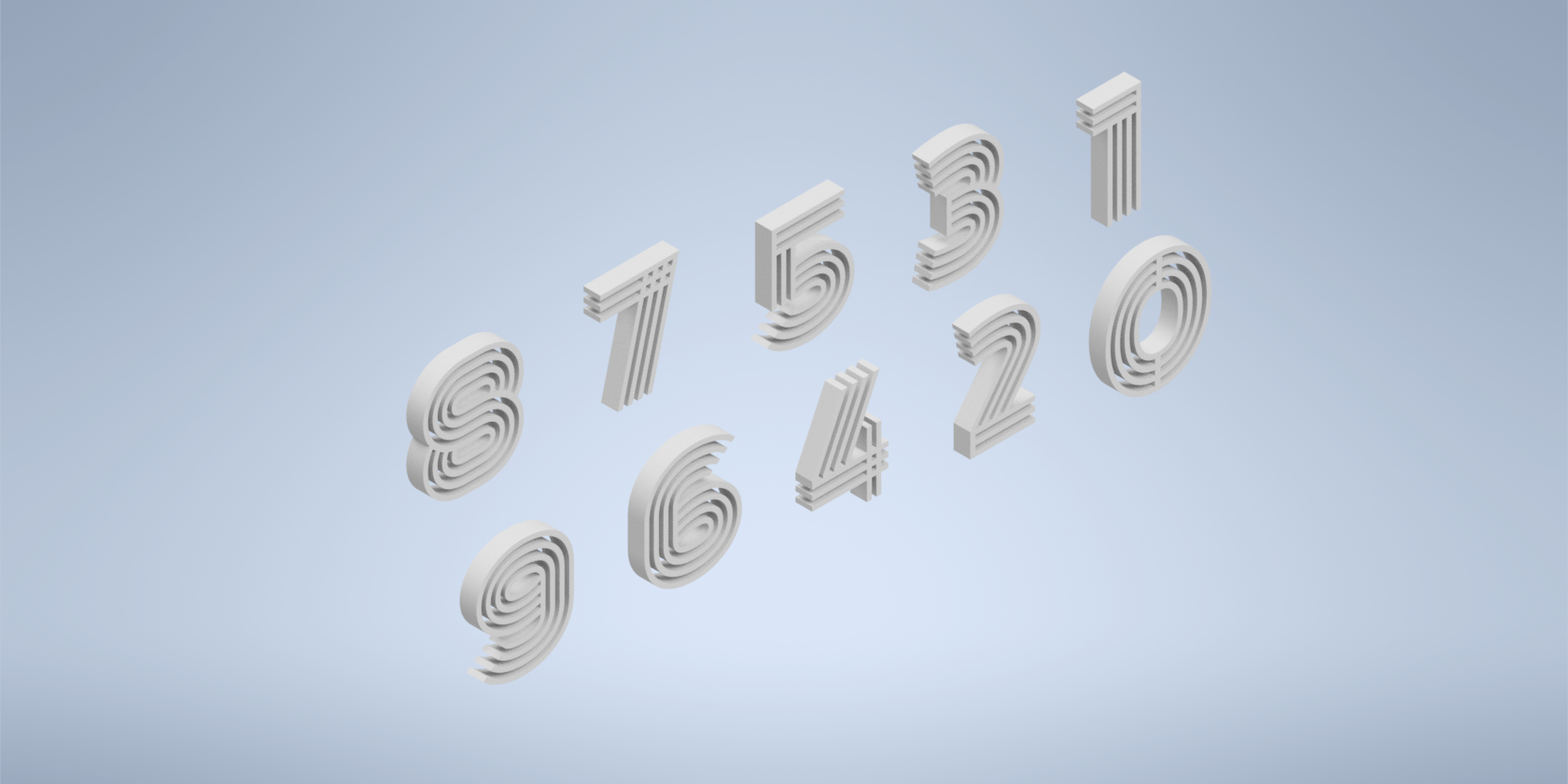 Maze Style Numbers