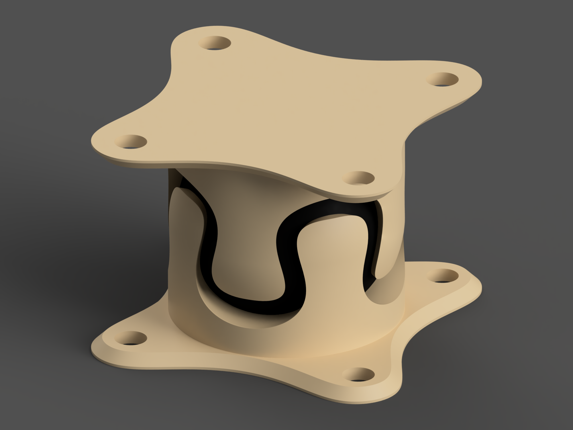 Squash Ball Vibration Isolation Couplers