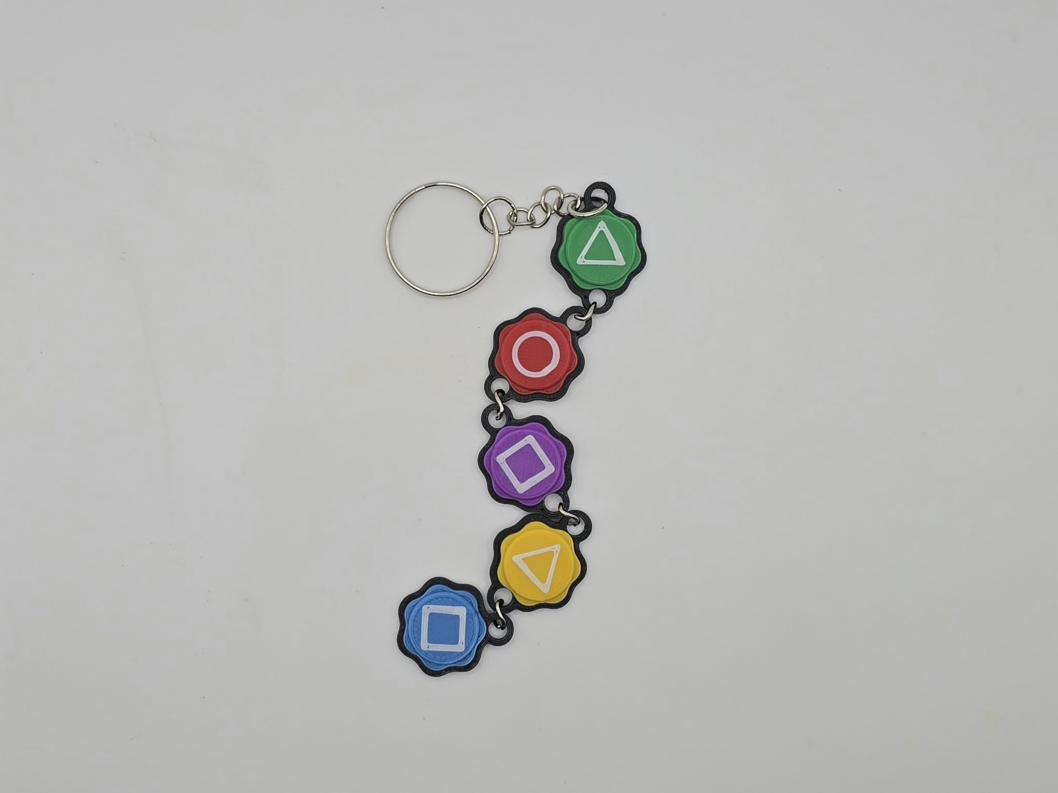 Squid Game Gonggi - Korean Jacks - Osselet Set (Jacks Game) Keychain (Remix) 3D model thumbnail