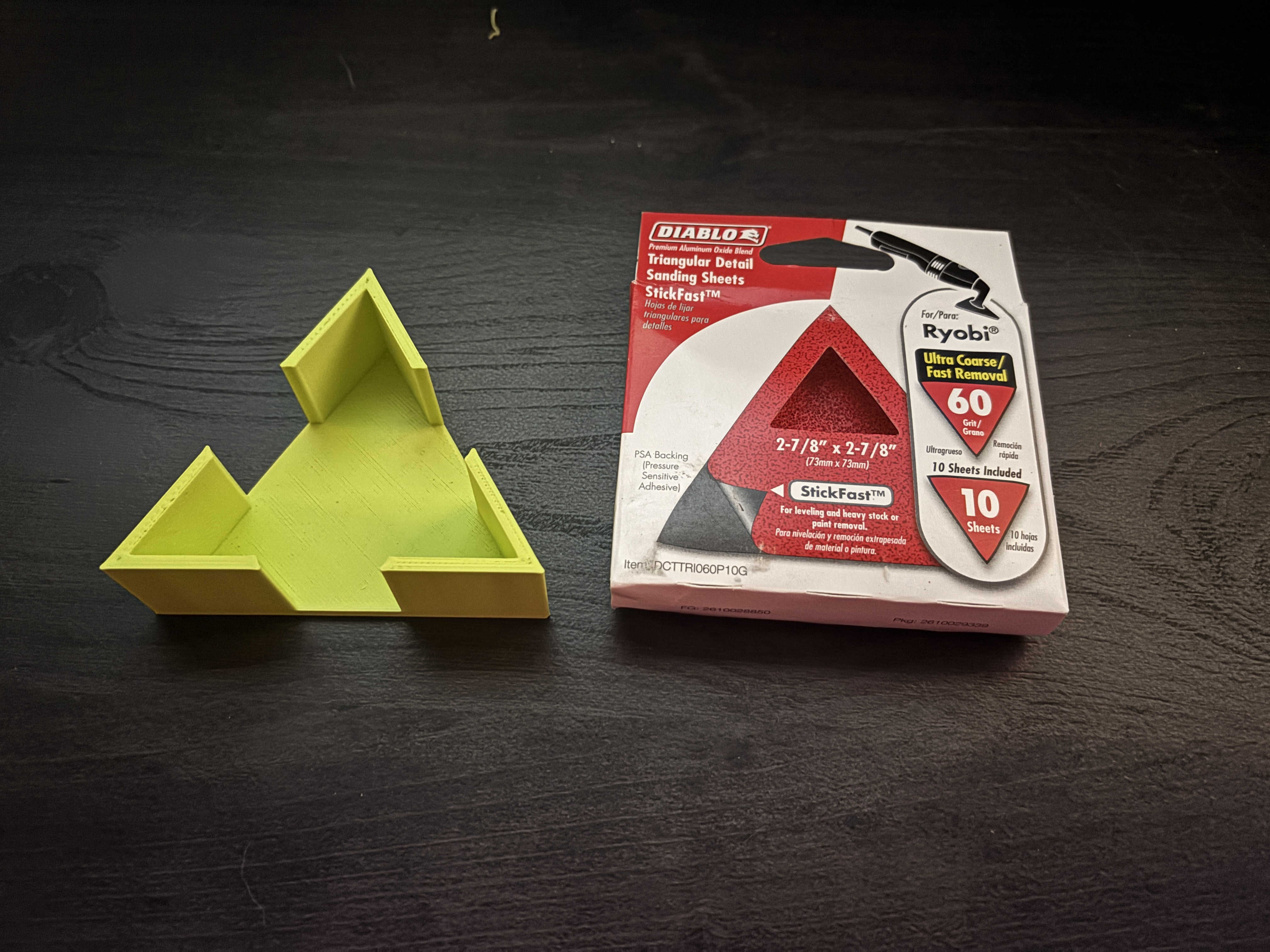 Triangle Sandpaper Holder