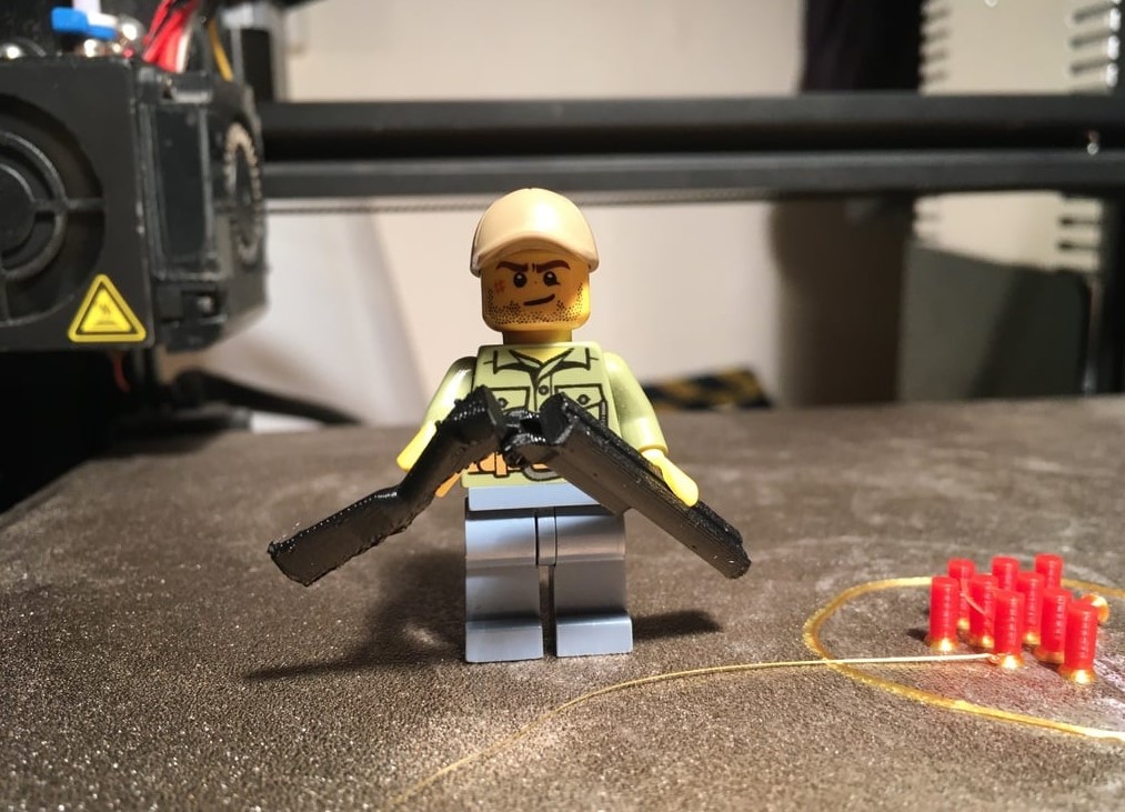 LEGO(Compatible) Double Barrel Break Action Shotgun