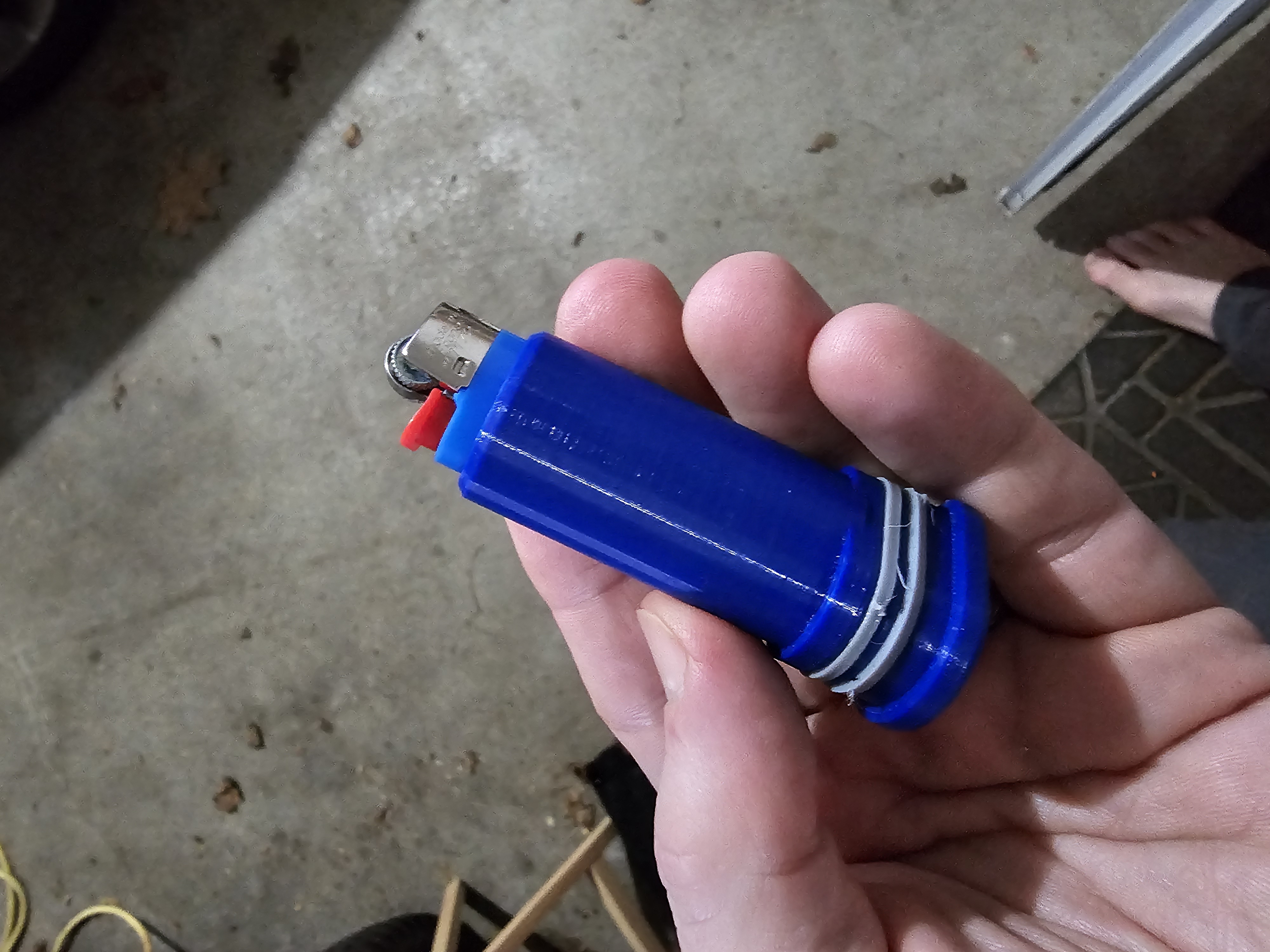 Zuca cart handle mini bic lighter holder