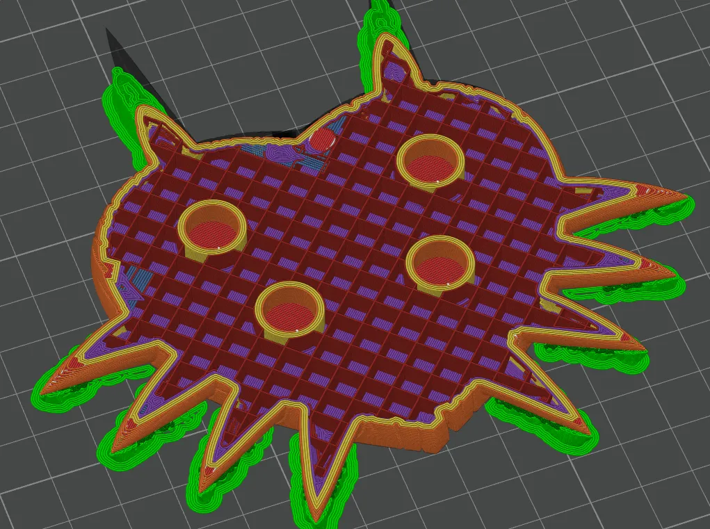 Majora＇s Mask Woodgrain Flat Back / Embedded Magnets by KNfLrPn