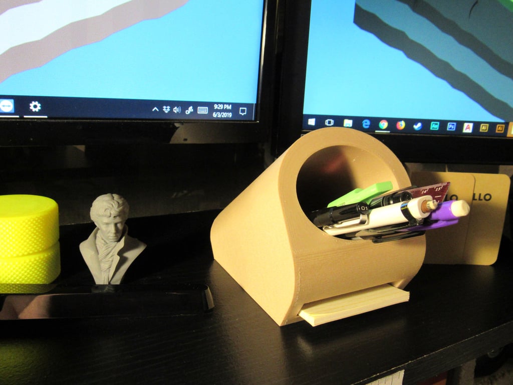 Pencil Cup Post It Holder
