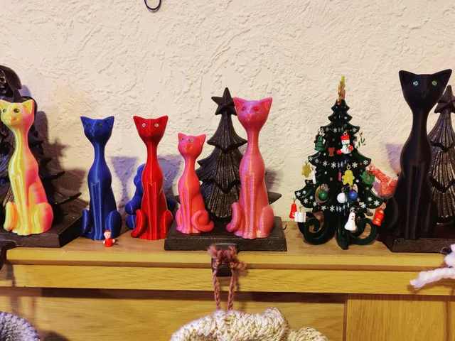 Sitting Cat Statues