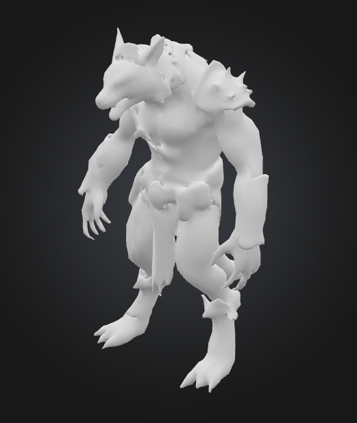 Wolf-Like Figurine - Statue - Decoration