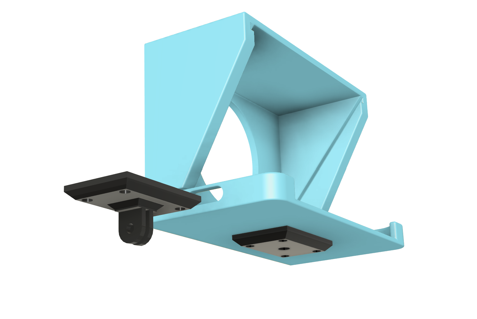 KatzCreates Teleprompter remix- gopro and 1/4" threaded insert mount