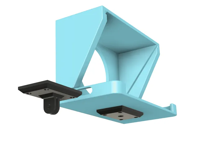 KatzCreates Teleprompter remix- gopro and 1/4" threaded insert mount