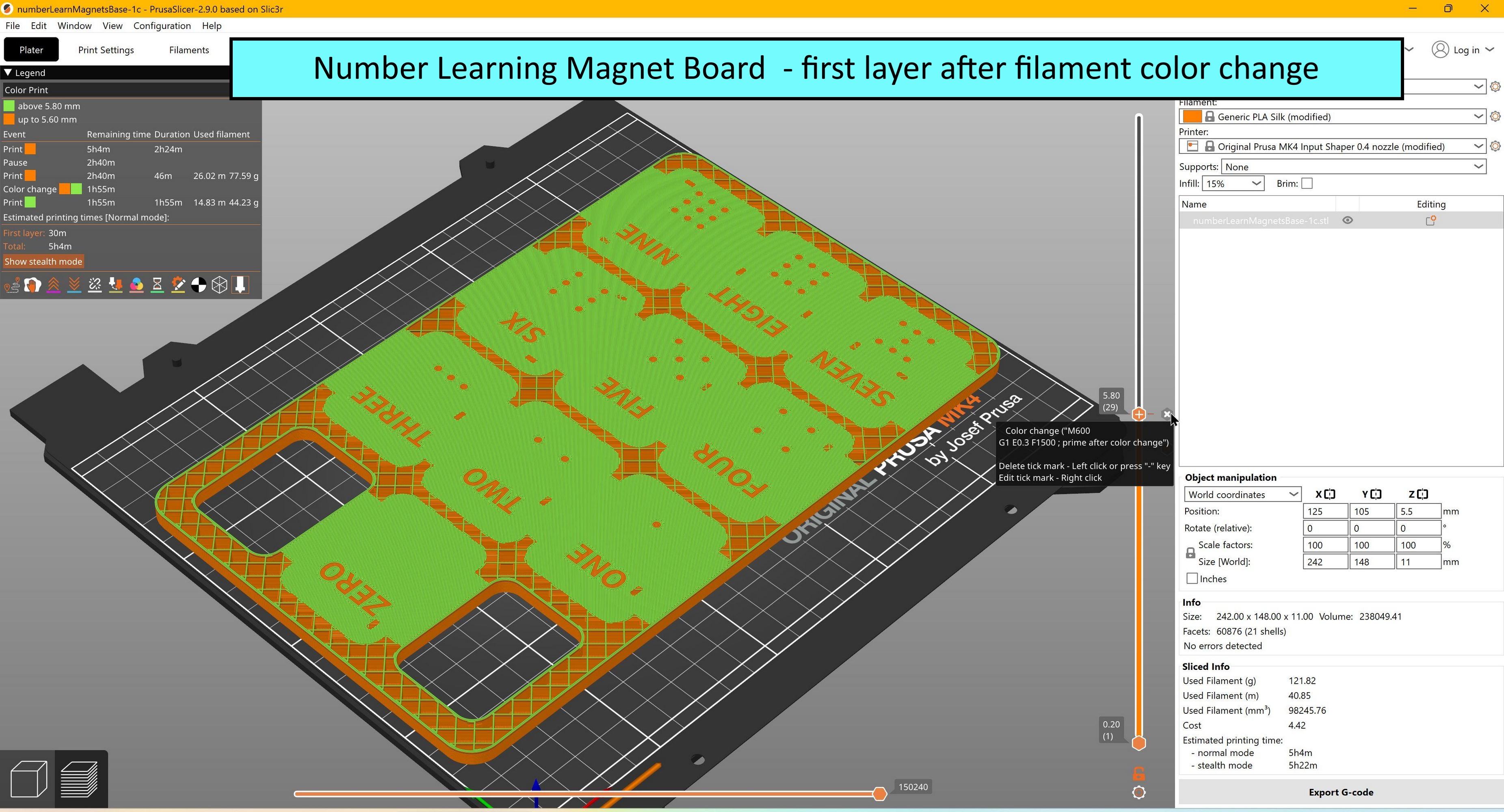 Miniatura 13 do modelo 3D Number Learning Magnet Board