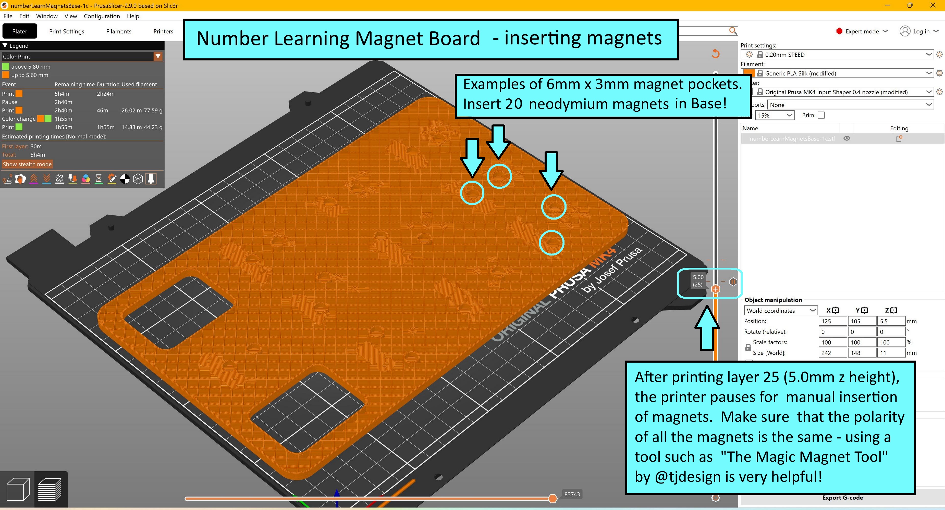 Miniatura 11 do modelo 3D Number Learning Magnet Board