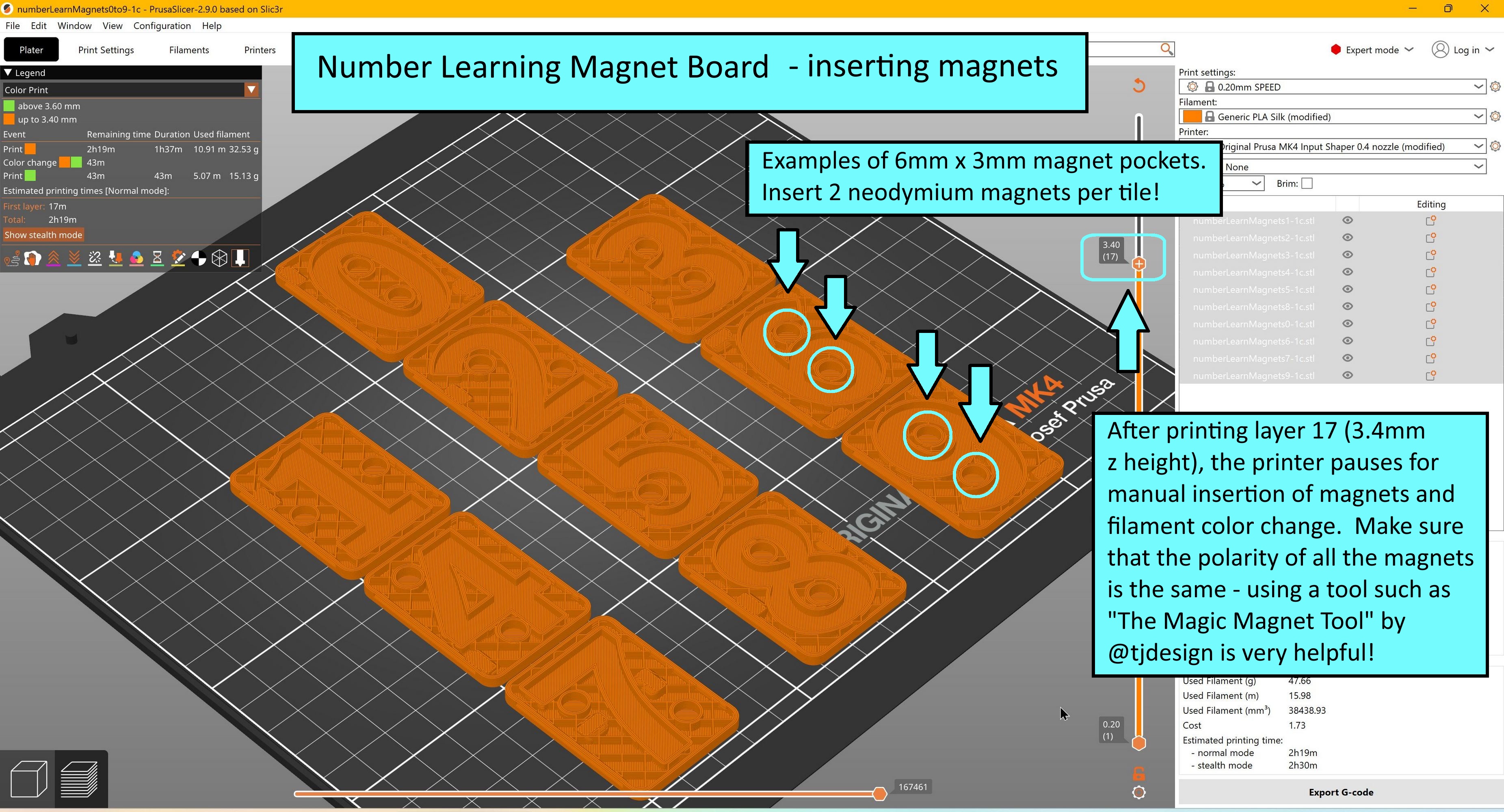 Miniatura 9 do modelo 3D Number Learning Magnet Board