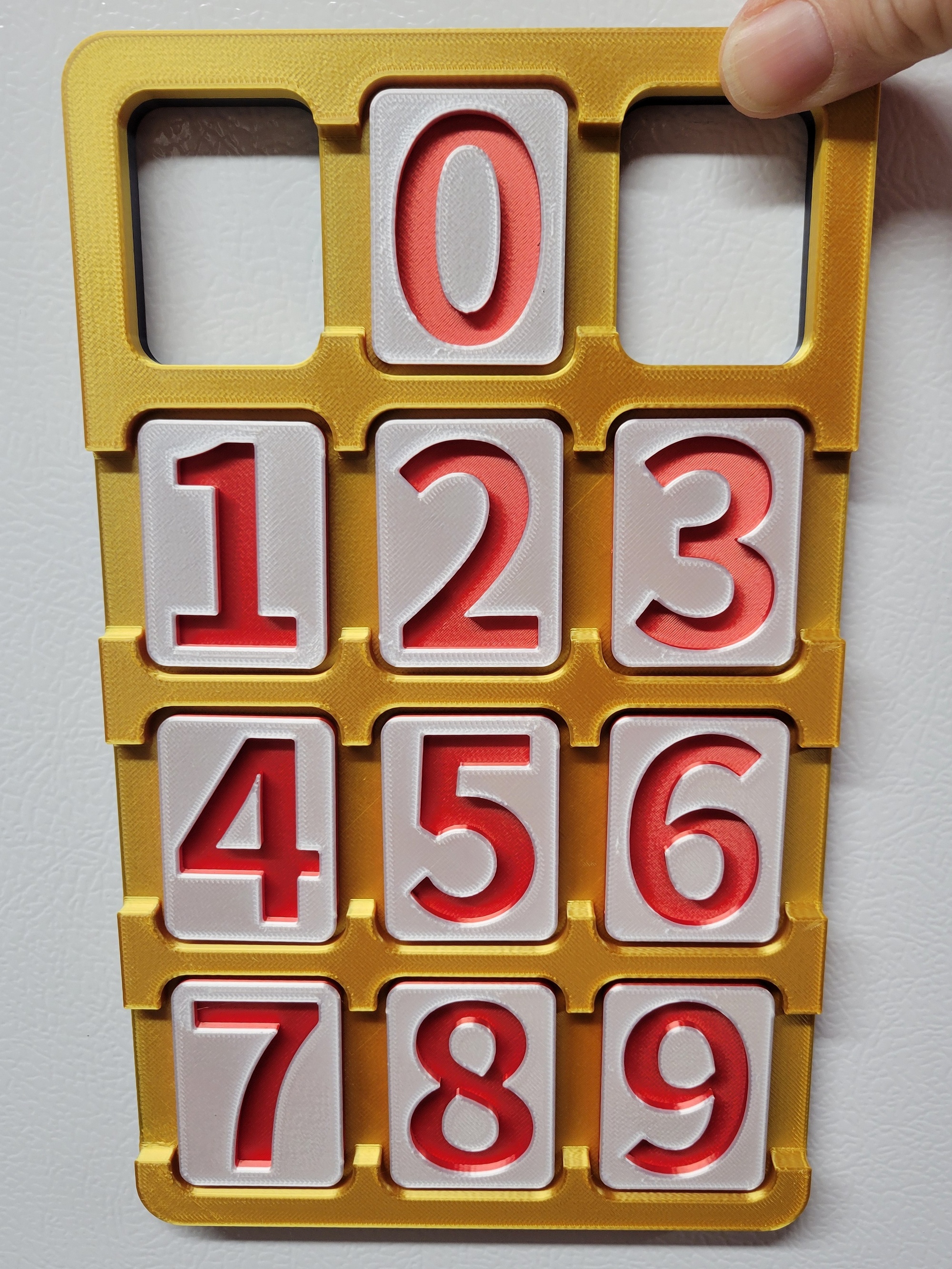 Miniatura 6 do modelo 3D Number Learning Magnet Board