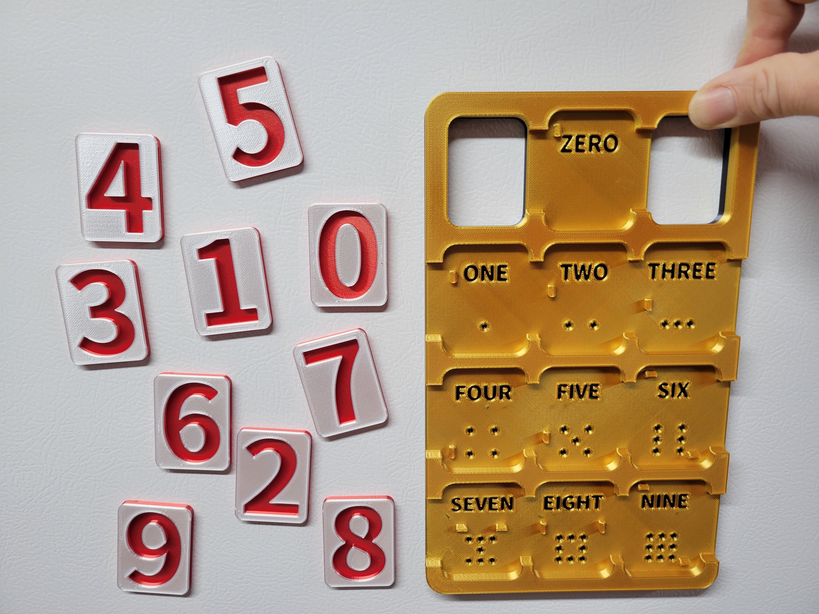 Miniatura 3 do modelo 3D Number Learning Magnet Board