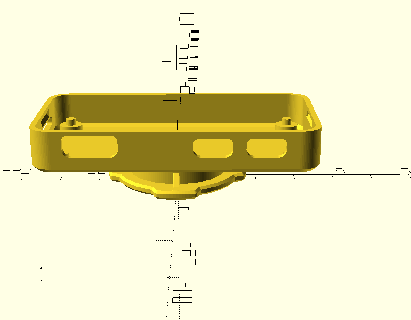 Raspberry Pi Zero 2 W - Case with Quad Lock mount