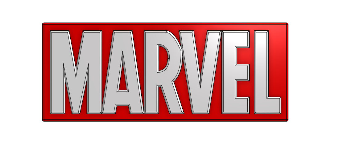 Miniatura 2 do modelo 3D Marvel logo