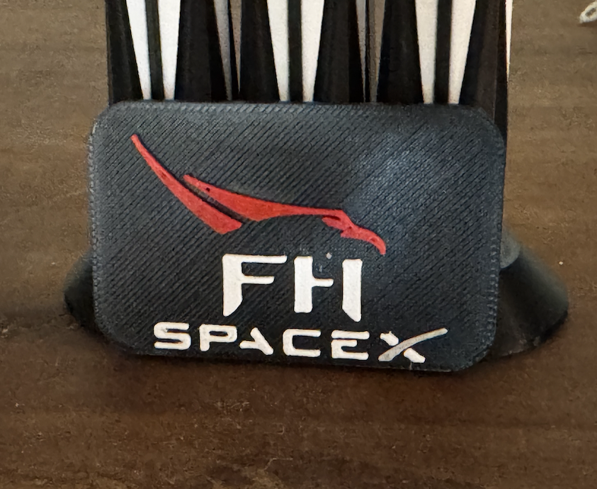 Falcon Heavy Name Plate for AMS/MMU