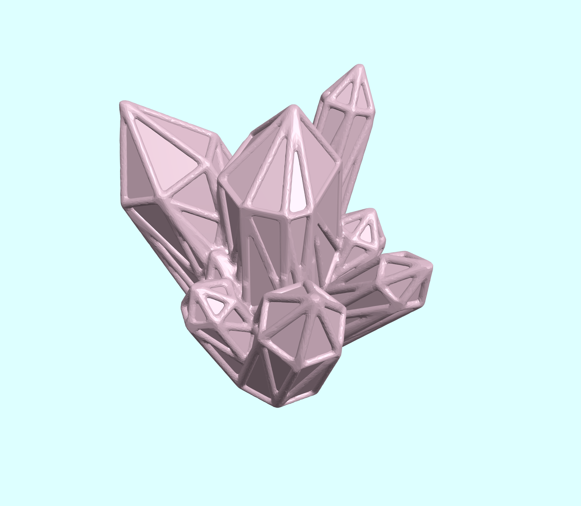 Crystal Cluster Wireframe Skin — miniatura 3