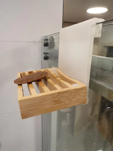 Ikea Dragan soap dish shower door hook