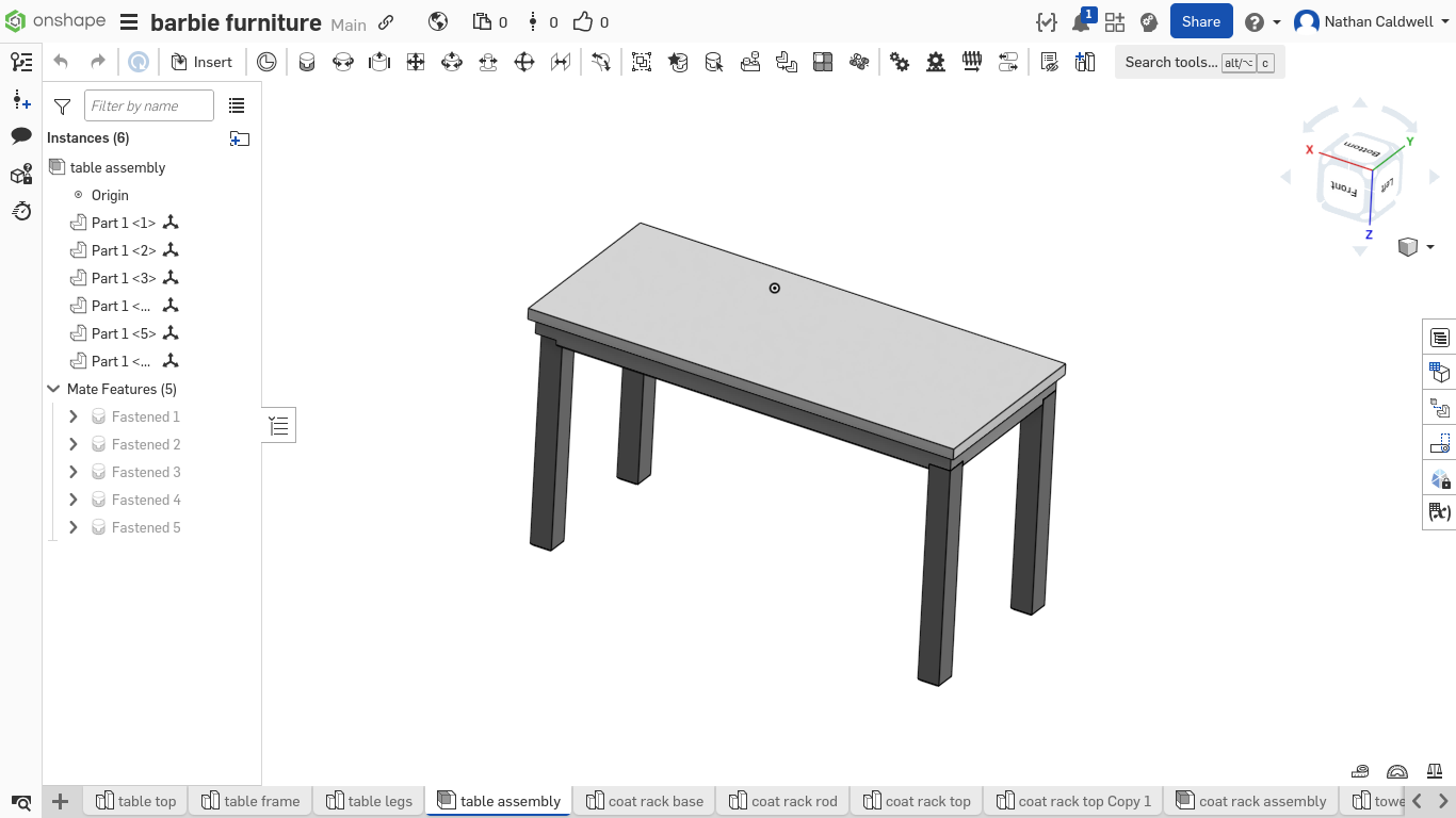 Barbie Table