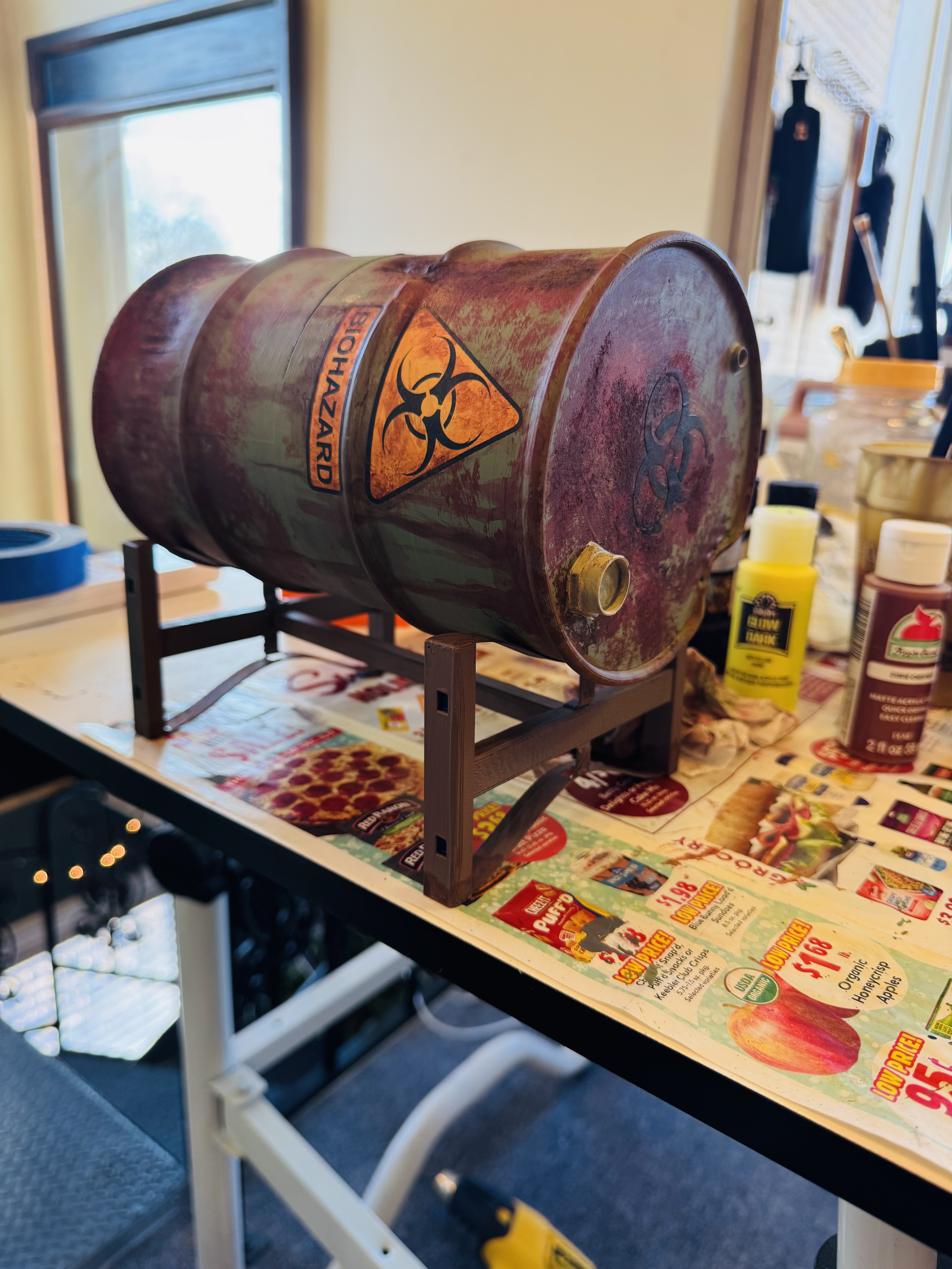 Metal Barrel Commander Deck Box