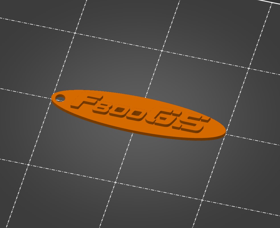 BMW F800GS Keychain / Keytag 90mm