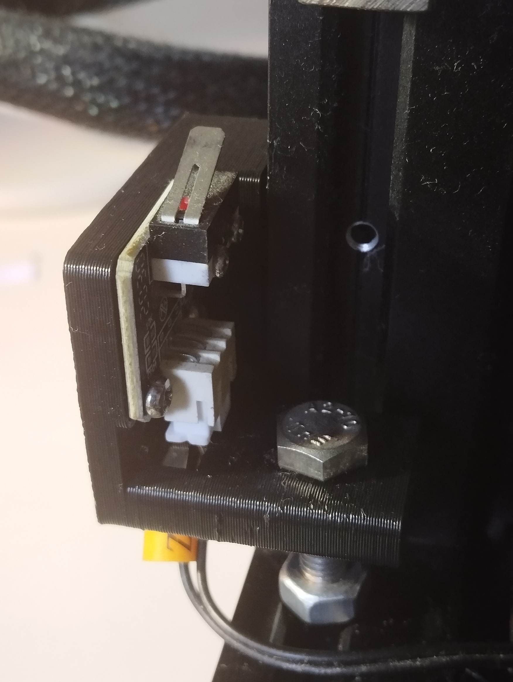 Ender 3v2 - limit switch holder + button