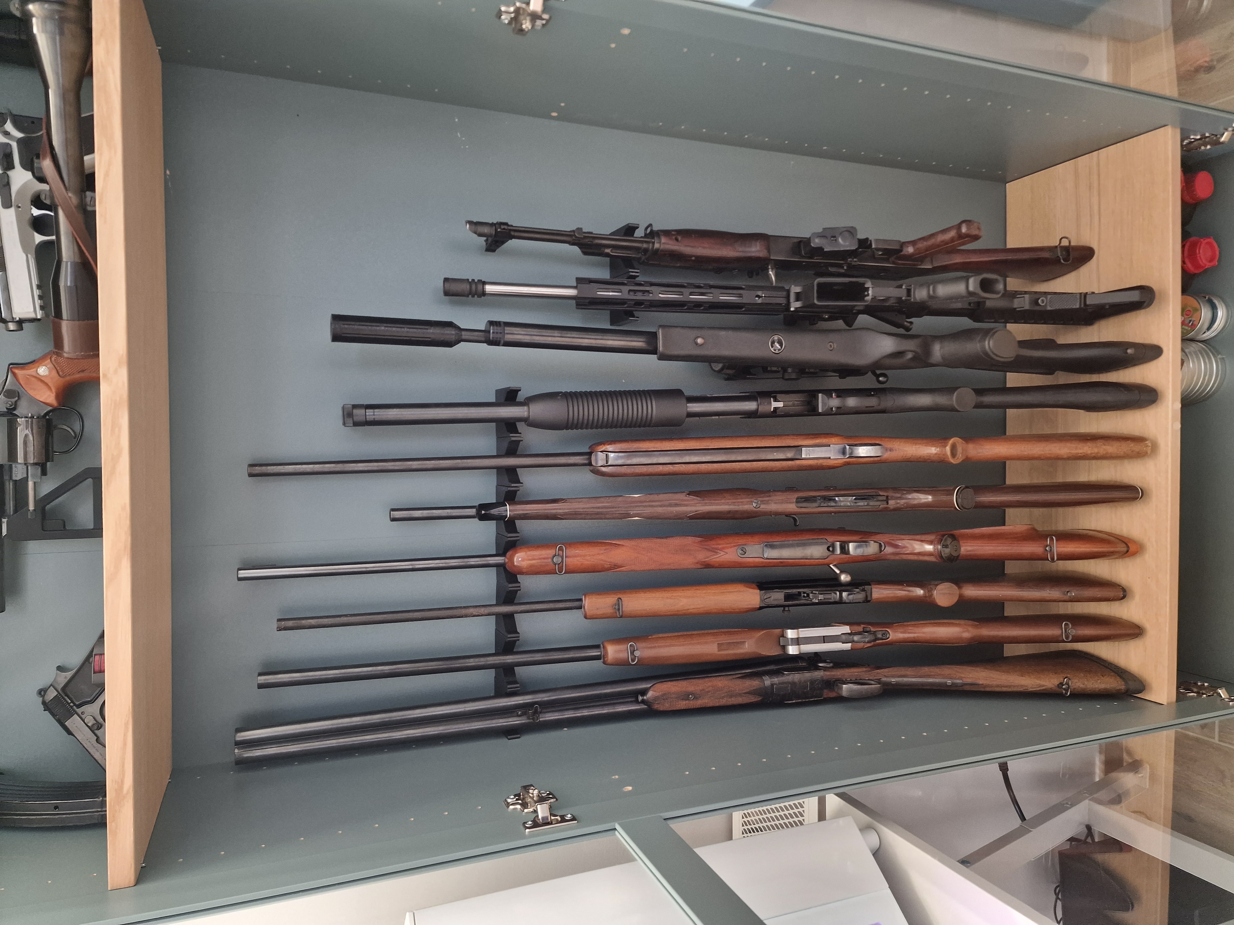 rifle cabinet holder