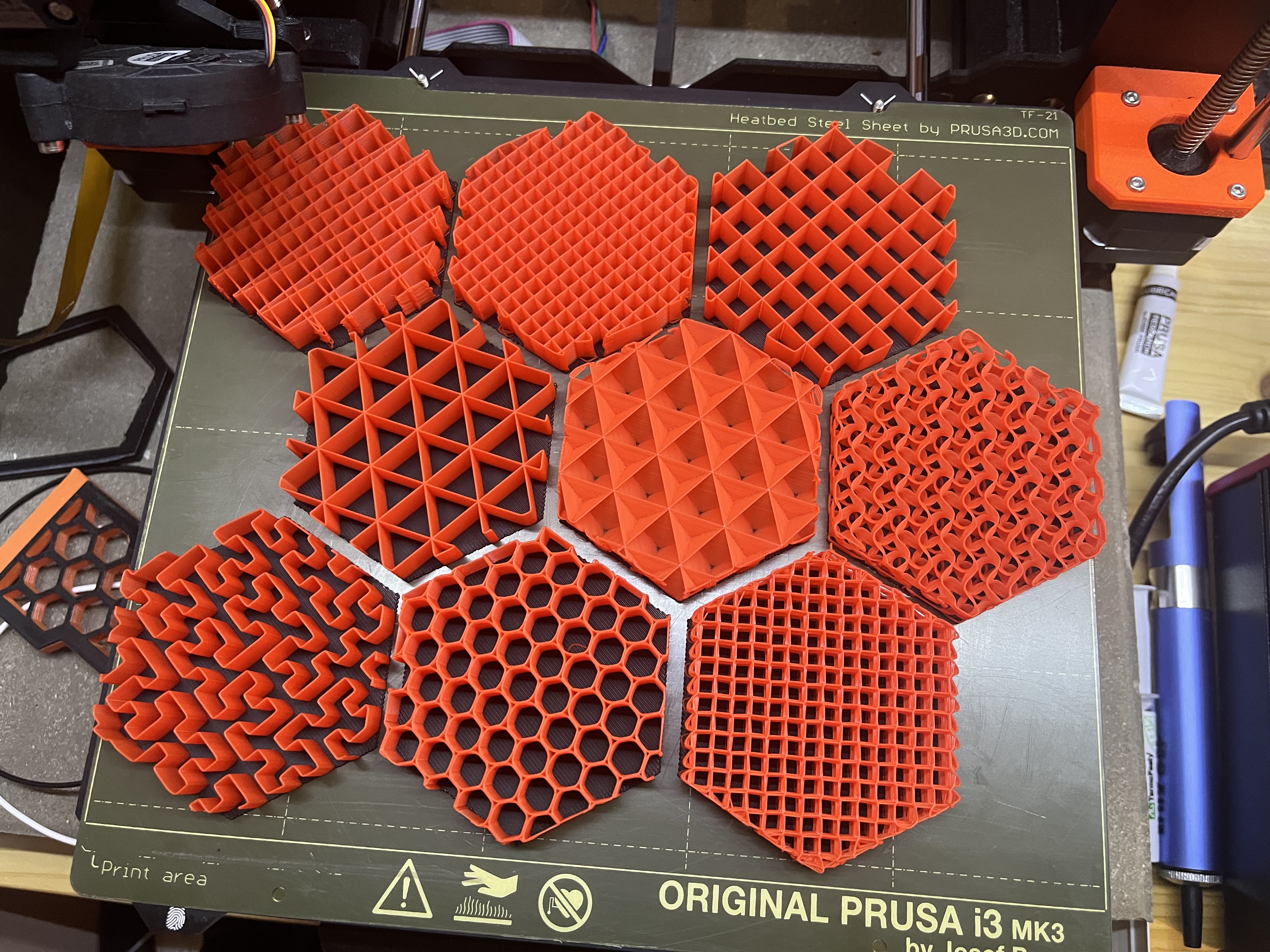 Infill Pattern Showcase - Wall Mountable (no MMU) — miniatura 3