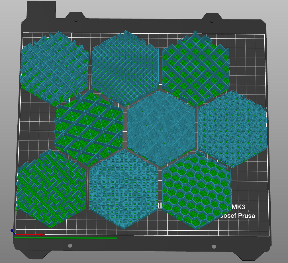 Infill Pattern Showcase - Wall Mountable (no MMU) — miniatura 5