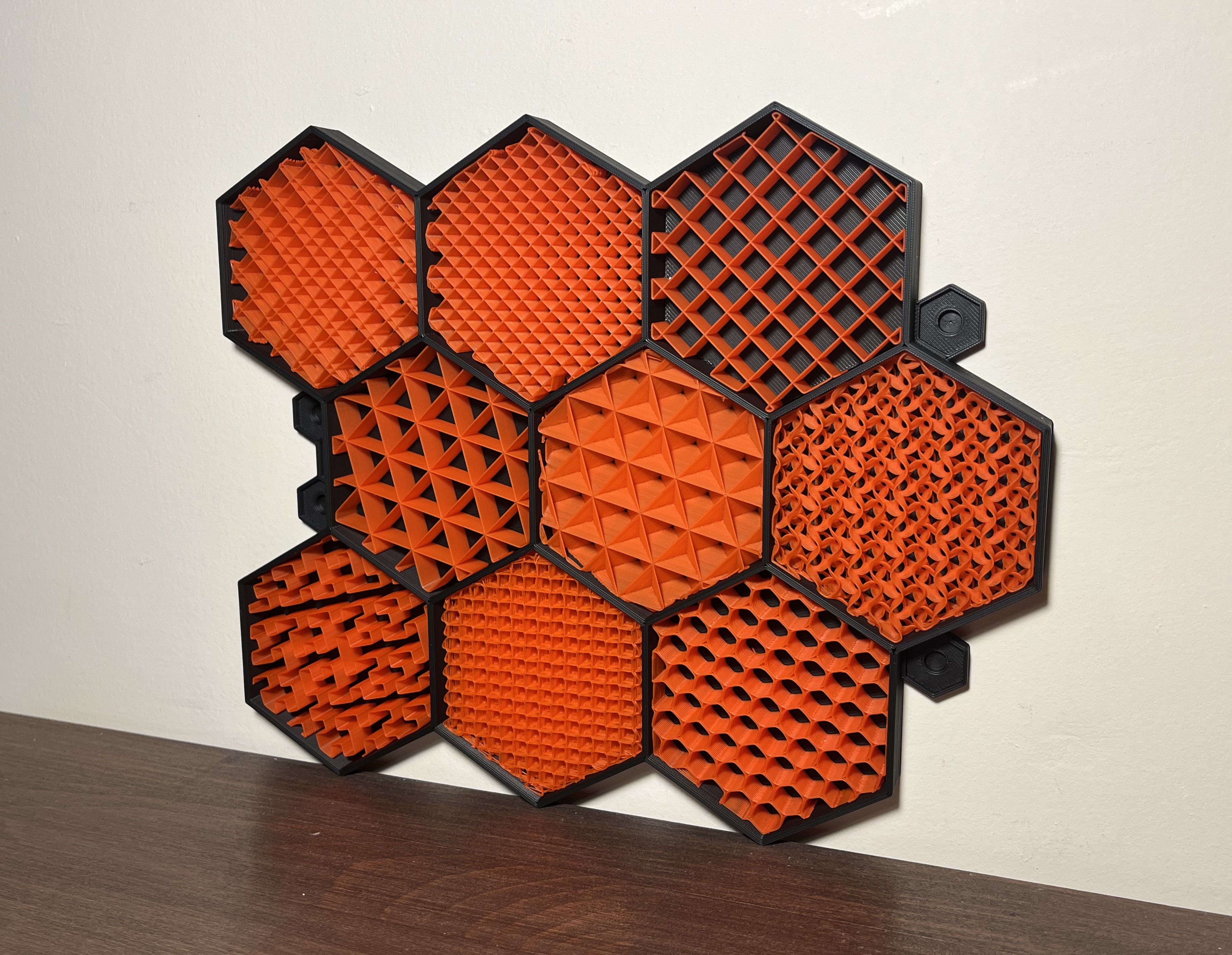 Infill Pattern Showcase - Wall Mountable (no MMU)